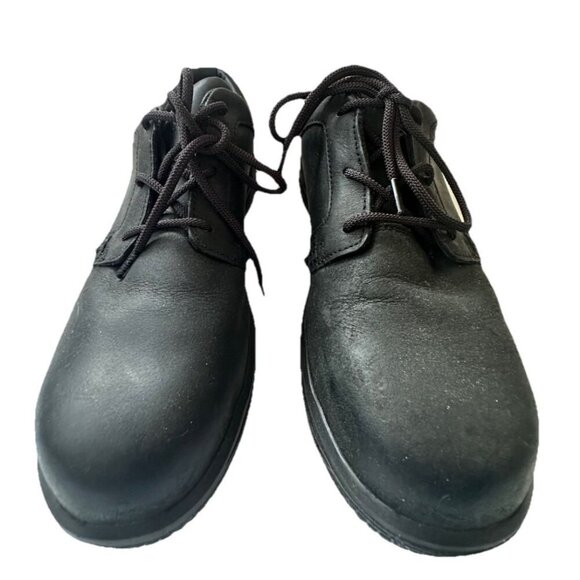 Worx X Red Wing Black Leather Safety Toe Lace Up Oxford Size US 10.5 WW - Picture 2 of 8